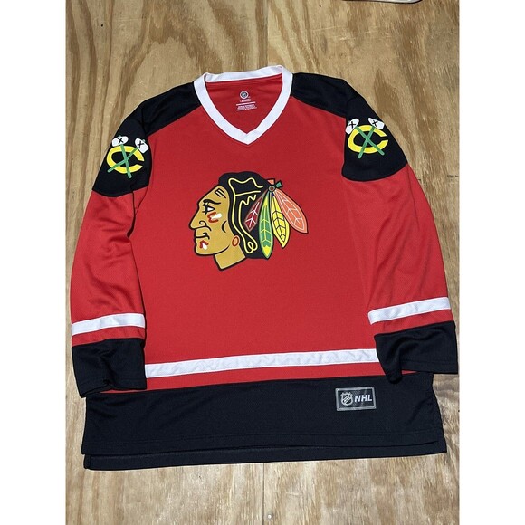 chicago blackhawks jersey NHL MEN XL Red Pull Over @D5 - Picture 1 of 6